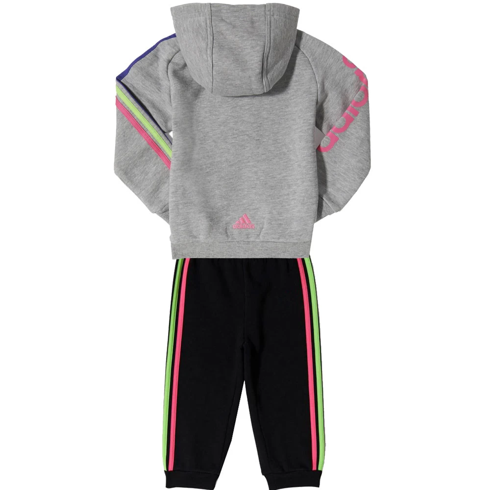 Adidas Performance Lineage Suit Grey/Pink/Green/Purple Kinder – Bild 2