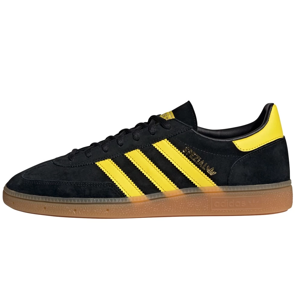 Adidas Originals Handball Spezial Retro-Sneaker Core Black/Yellow/Gold Met Damen, Herren – Bild 8
