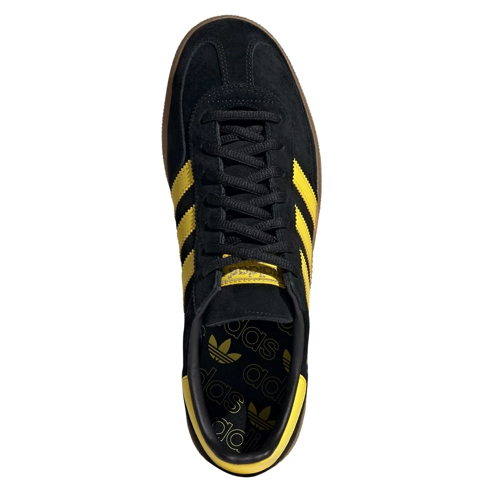 Adidas Originals Handball Spezial Retro-Sneaker Core Black/Yellow/Gold Met Damen, Herren – Bild 3