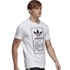 Adidas Originals Tongue Label Tee Shirt White Herren