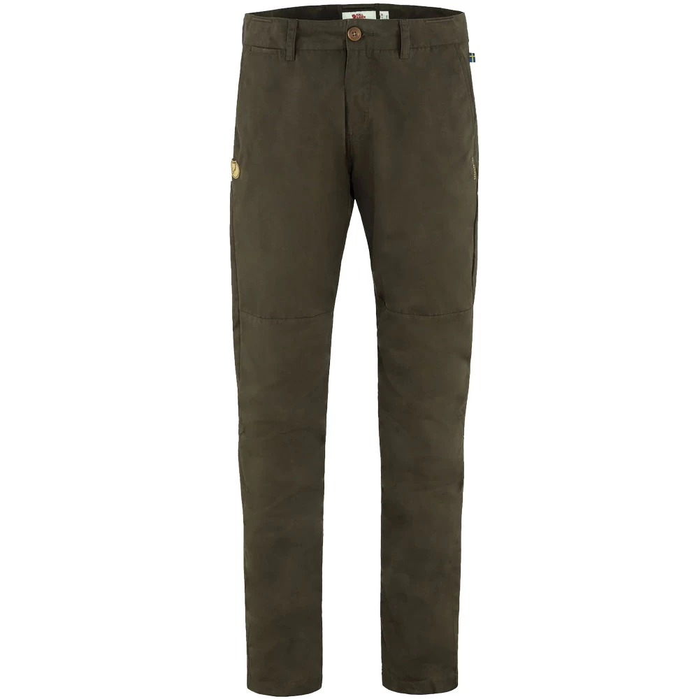 FJÄLLRÄVEN Fjällräven Sörmland Tapered Trousers Outdoorhose Dark Olive Herren