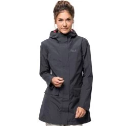 Jack Wolfskin Cape York Coat Regen-Jacke Ebony Damen