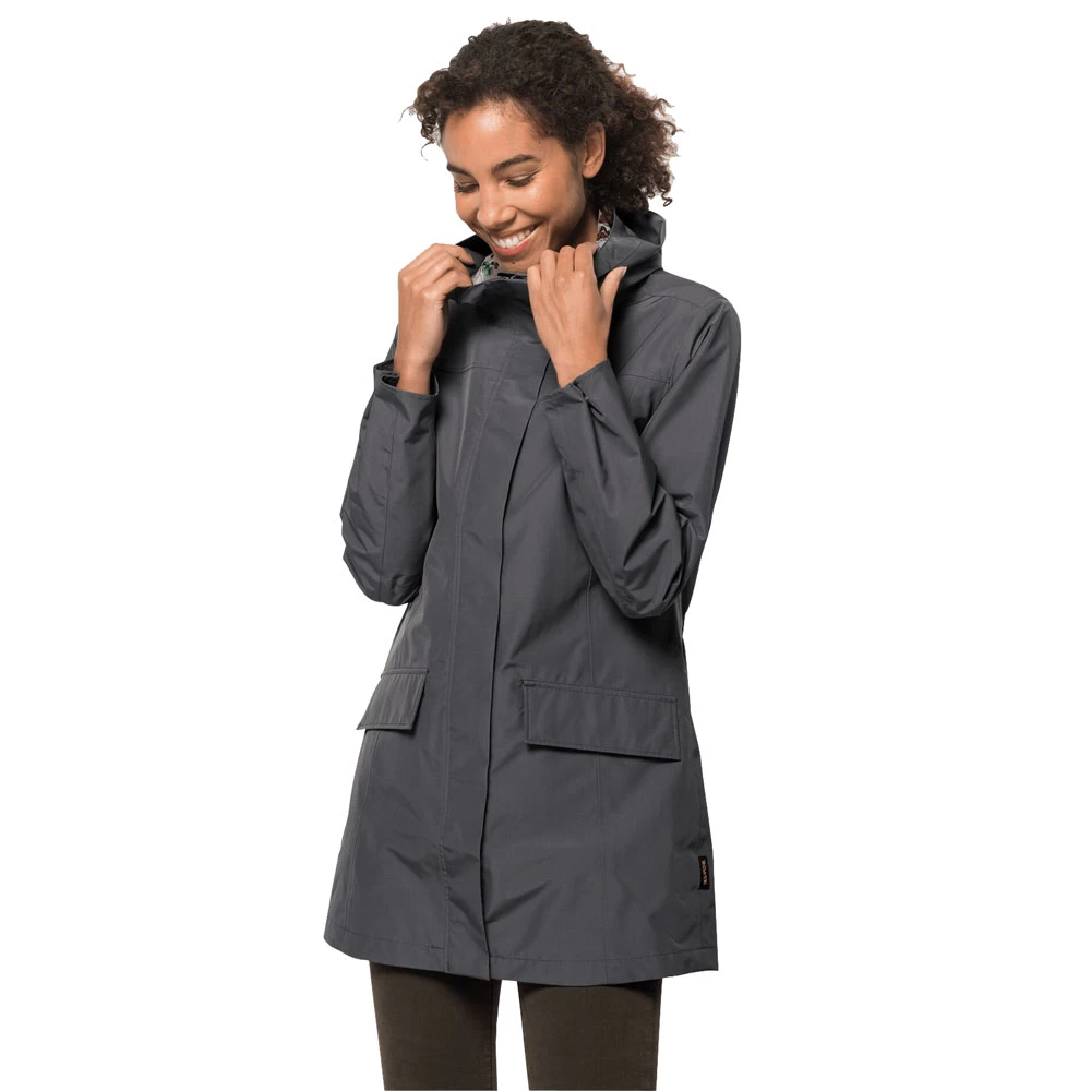 Jack Wolfskin Cape York Paradise Coat Regenjacke Asphalt Damen