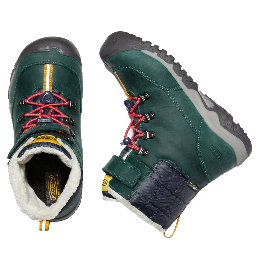 Keen Greta WP Youth Outdoorschuhe Blue Coral/Pink Peacock Kinder – Bild 3