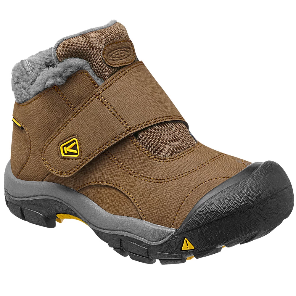 Keen Kootenay WP Children Winterstiefel Dark Earth/Yellow Kinder – Bild 4