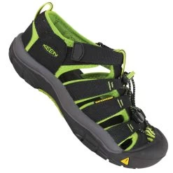 Keen Newport H2 Toddler Sandalen Black/Lime Green Kinder