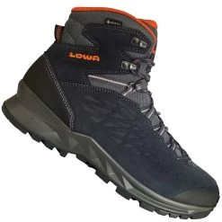 LOWA Explorer II GTX Mid Wanderschuhe Navy/Orange Herren