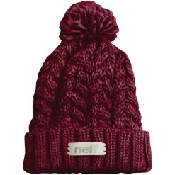 Neff Kaycee Strickmütze Maroon Damen, Herren