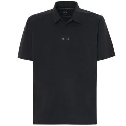 Oakley Aero Ellipse Polo Kurzarmshirt Blackout Light Heather Herren