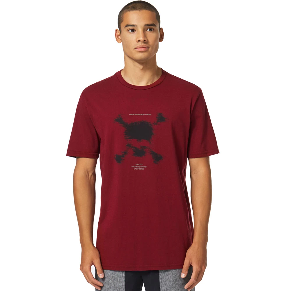 Oakley Blurred Scatter Skull T-Shirt Iron Red Herren