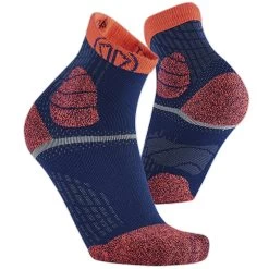 Sidas Trail Protect Laufsocken Navy/Orange Damen, Herren