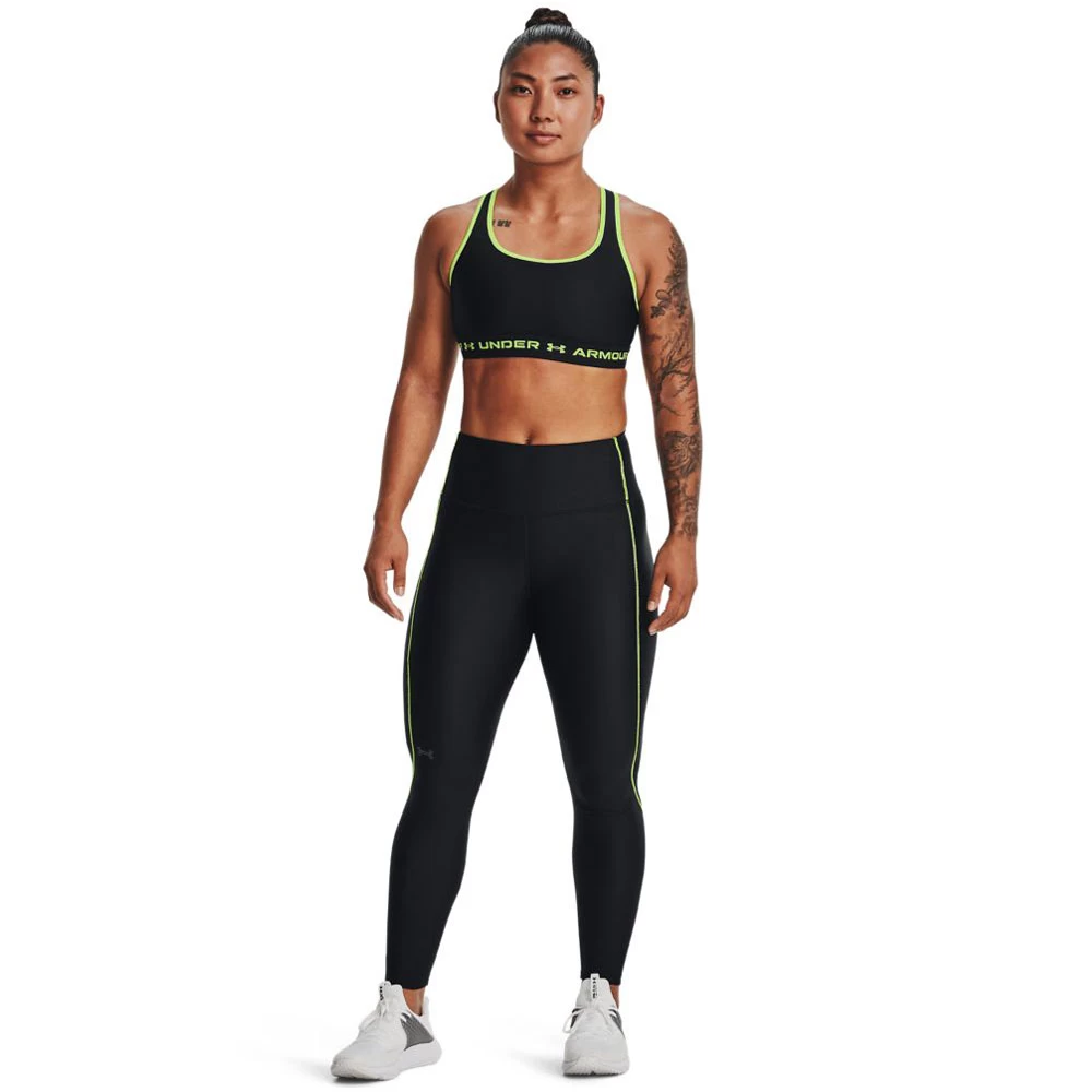 Under Armour HG 6M Leggings Black/High-Vis Yellow Damen – Bild 3