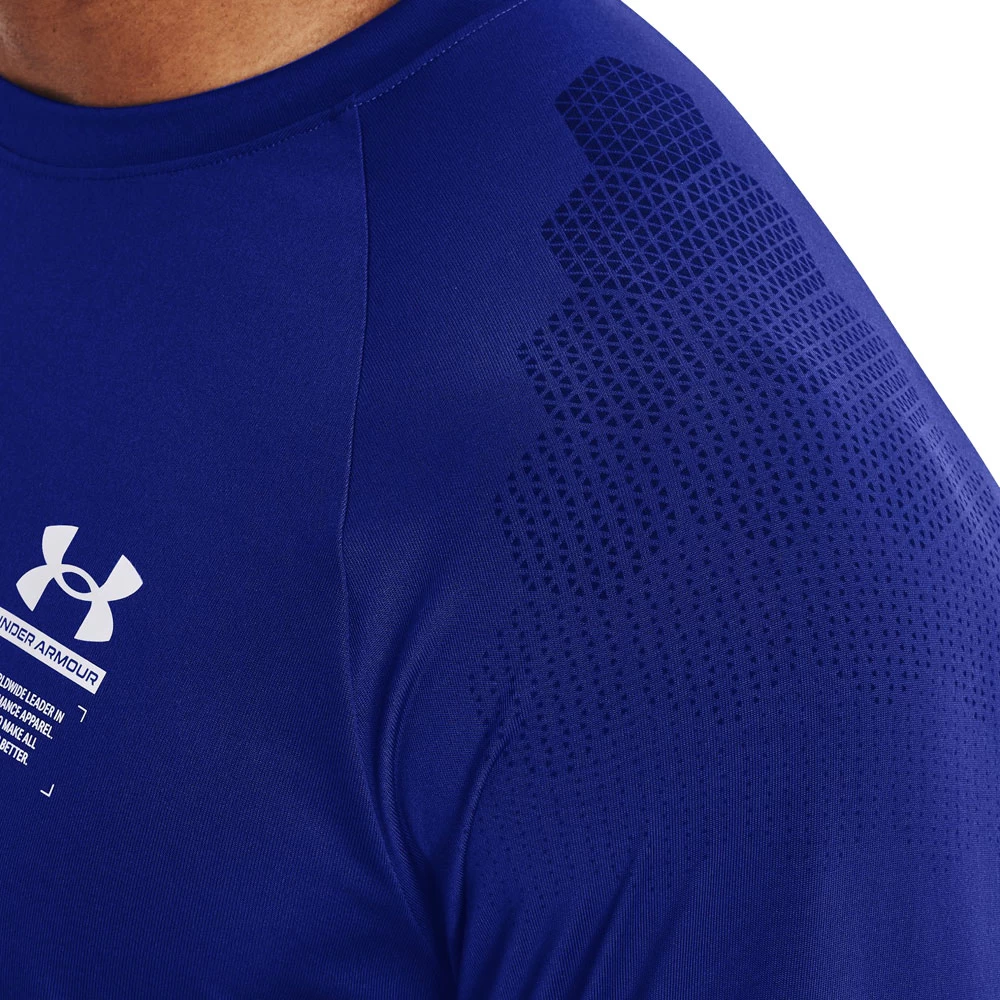 Under Armour Armourprint LS Longsleeve Blue Herren – Bild 3
