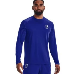 Under Armour Armourprint LS Longsleeve Blue Herren