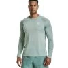 Under Armour Armourprint LS Langarmshirt Opal Green Herren