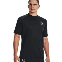 Under Armour Armourprint SS Shirt Black Herren