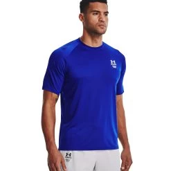 Under Armour Armourprint SS T-Shirt Royal/White Herren