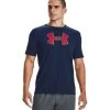 Under Armour Big Logo T-Shirt Academy/Red Herren