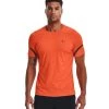 Under Armour Rush Emboss 2.0 Funktionshirt Blaze Orange/Jet Gray Herren