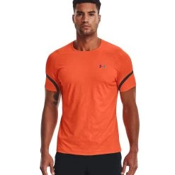 Under Armour Rush Emboss 2.0 Funktionshirt Blaze Orange/Jet Gray Herren