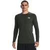 Under Armour HG Fitted LS Langarmshirt Baroque Green Herren