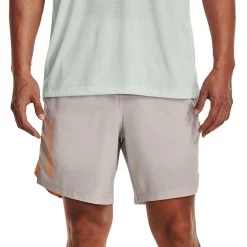Under Armour Launch Wordmark Short Ghost Gray Herren