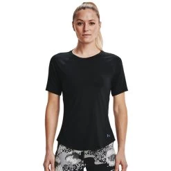 Under Armour Rush SS Fitnessshirt Black Damen