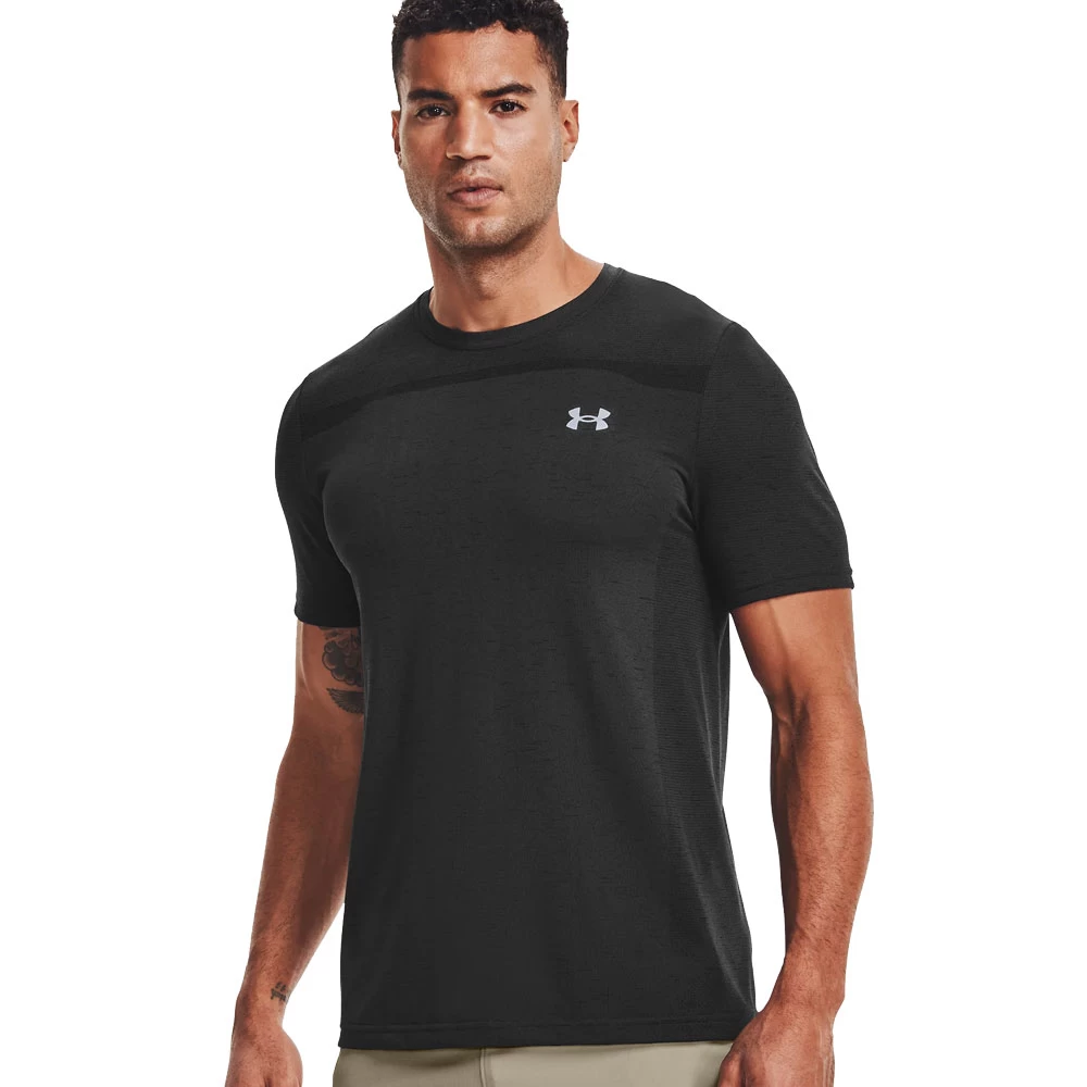 Under Armour Seamless Sportshirt Black Herren