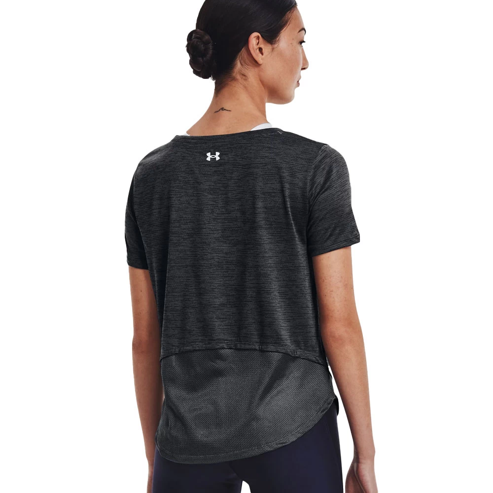 Under Armour Tech Vent SS T-Shirt Black Damen – Bild 2