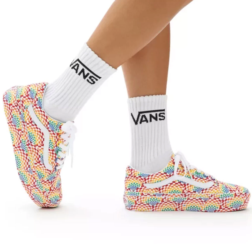 Vans Old Skool Platform Plateaus (Pride) Multi/True White Damen, Herren – Bild 7