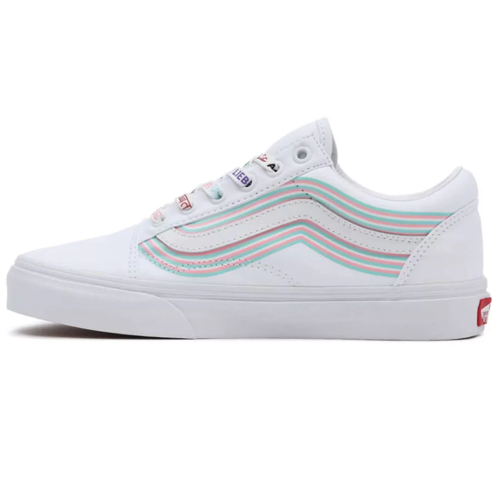 Vans Old Skool Skateschuhe (Pride) White/True White Damen, Herren – Bild 6