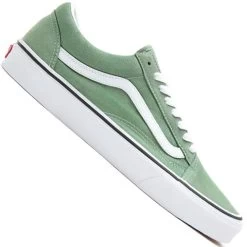 Vans Old Skool Halbschuhe Shale Green/True White Damen, Herren