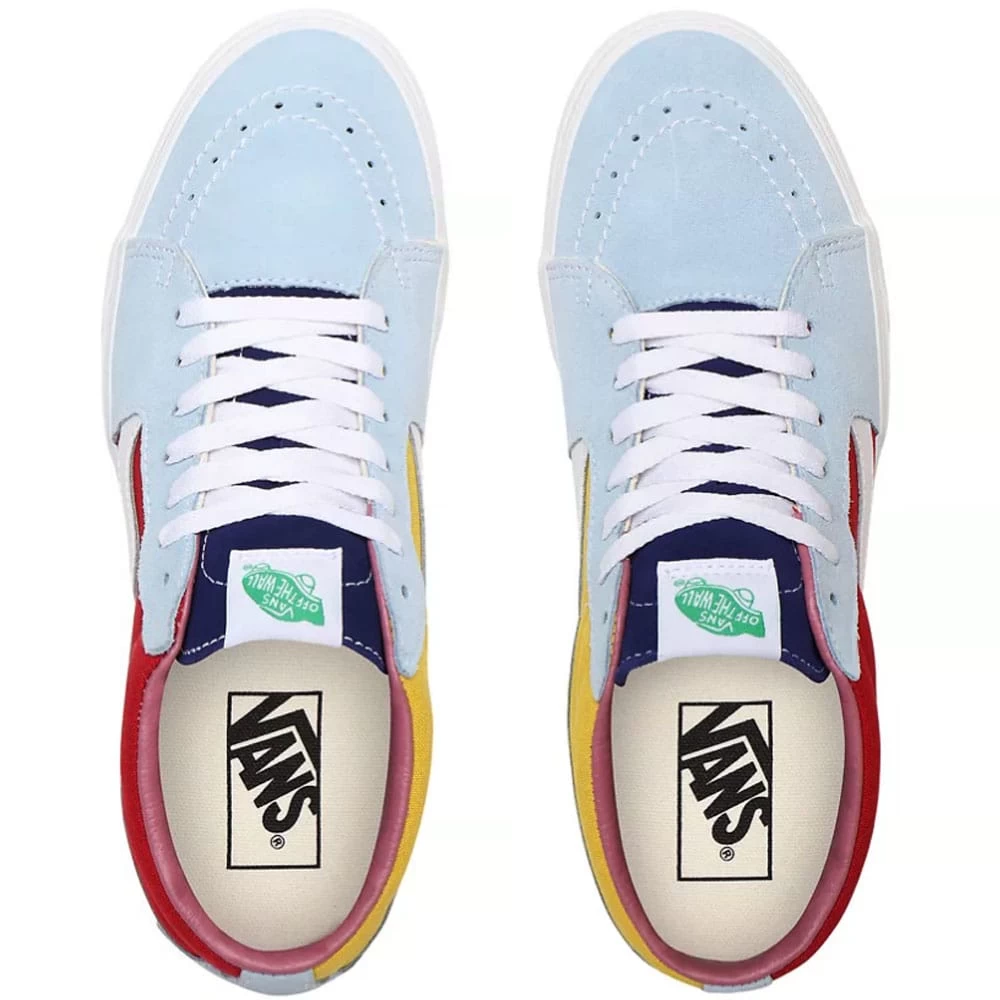 Vans Sk8-Mid Canvas & Leather Skateschuhe Sunshine/Multi/True White Damen, Herren – Bild 2