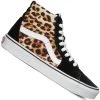 Vans Sk8-Hi Canvas & Leather Schuhe (Leopard) Black/True White Damen, Herren